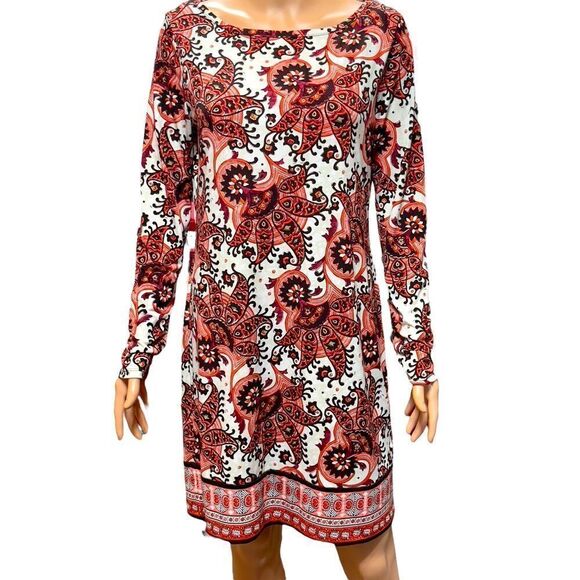 MICHAEL KORS Long Sleeve Shift Dress MEDIUM - Picture 1 of 15